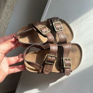 Osh kosh B’gosh brown sandals size 7
